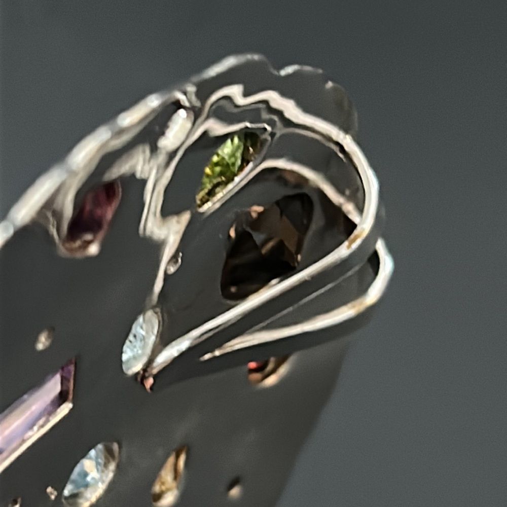 Ross Simons Multi Gemstone Sterling 925 Pendant - Picture 8 of 10